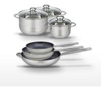 Lot de 3 Poêles 24/28/32 cm Elo Profi Therm Platinum et 3 Faitouts 16/20/24 cm