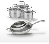 Lot de 3 Poêles 24/28/32 cm et 3 Faitouts 12/14/16 cm Elo Relief Evolution