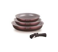 Arthur Martin Set 3 poêles AM8866 - 20/24/28 cm, revêtement céramique, tous feux dont induction
