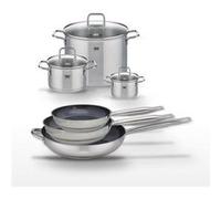 Lot de 3 Poêles céramique Elo Profi Therm Platinum et 3 Faitouts Elo Citrin Gris|Noir