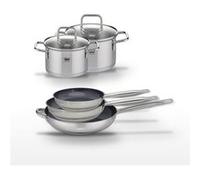 Lot de 3 Poêles céramique sans PFAS 24/28/32 cm Elo Profi Therm Platinum et 2 Faitouts Gris|Noir