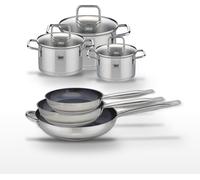 Lot de 3 Poêles céramiques 24/28/32 cm Elo Profi Therm Platinum et 3 Faitouts Elo Citrin