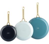 Lot de 3 poêles GreenPan Shades avec revêtement antiadhésif, compatibles avec tous les types de cuisinières