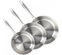 Lot de 3 Poêles inox Brigade - 20, 24 et 28 cm - AP5-Pack: 6a68837b368ef