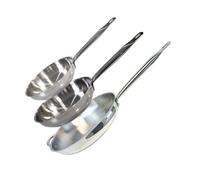 Lot de 3 poêles inox de 24 cm 28 cm et 32 cm Elo Profi Therm