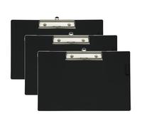 Lot de 3 Porte-blocs carton plastifié format A4 paysage noir