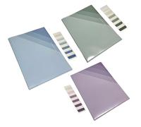 Lot de 3 porte-documents A4 6 compartiments | Trieur avec dégradé de couleurs pour bureau et école, organiseur de documents pour contrats et factures