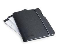 Lot De 3 Porte-Documents - Avec Rabat - Format A5 - Noir - Bloc Inclus - Rapesco