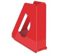 Lot de 3 Porte-revues EUROPOST - Vivida rouge - H25,6 x P26 cm - Dos 7,2 cm G