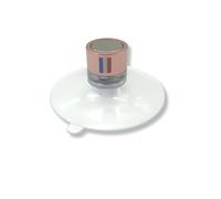 Lot de 3 Porte Savon Aimanté | Couleur Rose Or | avec Drapeau France | à Ventouse | sans Perçage | en Acier Inoxydable | se Fixent sur Toutes Les Surfaces | Idéal pour Salle de Bain, Cuisine