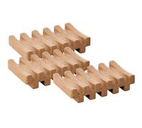 Lot de 3 porte-savon en liège - Porte-savon en liège - 13,5 x 8 x 3 cm - Naturel et durable