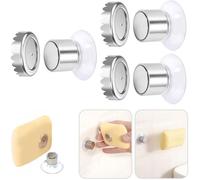 Lot de 3 Porte-Savon Magnétique à Ventouse Porte Savon Aimanté Douche Mural Acier Inoxydable Support Mural sans Perçage Salle Bain
