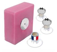 Lot de 3 Porte-Savons Magnétiques à Ventouse | Design Simple & Fixation Puissante | Acier Inoxydable | Support Mural | sans Perçage | Salle de Bain | Cuisine | WC