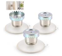Lot de 3 Porte-Savons Magnétiques Muraux avec Ventouse Adhésive - Support Savon Aimanté sans Perçage, Rangement Compact et Hygiénique pour Salle de Bain, Douche et Cuisine