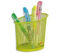Lot de 3 Pots à crayons en metal vert MESHCUP N G
