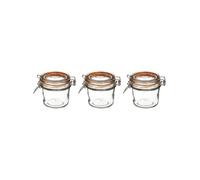 - Lot de 3 Pots en Verre Terrine 325mL Transparent