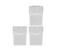 Lot de 3 poubelles KEDEN SORTIBOX recycler, blanc, 60L