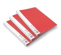 Lot de 3 Protèges documents A4 40 Vues Waytex 931312 Couverture Polypro Rouge avec étiquette Rouge G
