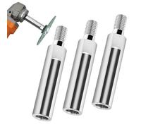 Lot de 3 rallonges pour meuleuse d'angle, tige de bielle, filetage M10, tige d'extension pour polisseuse rotative, polisseuse, disque de ponçage électrique 80 x 16 mm