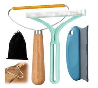 Lot De 3 Rasoir Anti Bouloche Manuel,Brosse Anti Poils Chien Chat Animaux,Brosse Anti Poil,Double Rasoir, Portable Lint Remover,Pour Peluche Vêtements Carpet Cachemire Tapis Rideaux Canapé