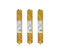 Lot de 3 recharges mastic autonivelant SIKA Sikaflex PRO 3 SL - Gris béton - 600ml