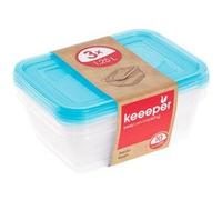Lot de 3 Boîtes de congélation 1,25 litres - Bleu