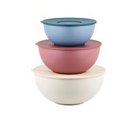 LOT DE 3 RÉCIPIENTS AVEC COUVERCLE 'EVERYWHERE BIO' "FOOD STORAGE"