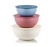 Guzzini - Saladiers Everywhere Bio - Lot de 3 avec couvercles Multicolore 2000/3500/5000 cc