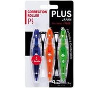 Plus Japan Lot De 3 Rollers De Correction Ps 6m X 4.2mm 2+1 Gratis Assortis