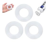 Lot de 3 rondelles de valve de chasse d'eau en silicone pour Geberit, joint d'étanchéité de base de valve pour 816.418.00.1, joint de réparation de chasse d'eau transparent compatible avec Geberit,