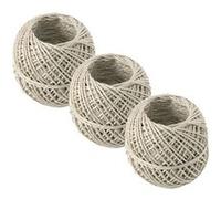 Lot de 3 rouleaux de Ficelle imitation lin 50 m Fackelmann Tecno Beige