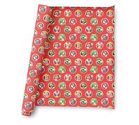 Lot de 3 rouleaux de papier cadeau Super Mario - 4 m - Thème Nintendo Mario - Cadeau d'anniversaire pour enfants