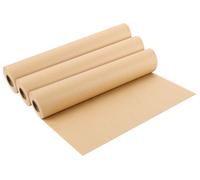 Lot de 3 rouleaux de papier kraft, dimensions 38 cm x 30 m, grammage 65 g/m², couleur marron