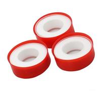 Lot de 3 rubans d'étanchéité PTFE pour tuyaux de gaz, eau et huile compatibles avec robinets, vannes, douches, tuyaux et raccords de plomberie