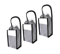 Lot de 3 sacs de rangement ignifuges, anti-explosion, ignifuges pour drones et appareils, 140 x 90 x 55 mm