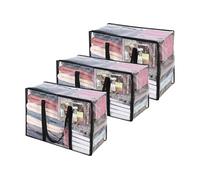 Vendos85 lot de 3 sacs de rangement - Transparent