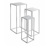 Lot de 3 Sellettes Gigognes Violette 70cm Gris