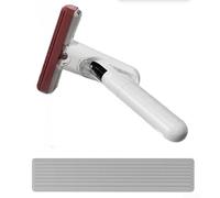 Lot de 3 serpillères à main avec 2 têtes de rechange, éponge absorbante, pulvérisateur mains libres, nettoyeur de table compact pour comptoirs de cuisine, salle de bain et verre (A blanc)