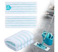 Lot de 3 serpillères de Rechange compatibles avec Leifheit Clean Twist M Ergo Micro Duo, erpillères de Rechange en Microfibre pour Tous Les sols