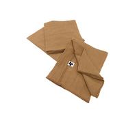 Lot de 3 Serviettes 40x40cm Gaze de Coton Camel - OUREA -