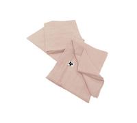 Lot de 3 Serviettes 40x40cm Gaze de Coton Guimauve - OUREA - ALTOBUY Rose