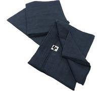 Lot de 3 Serviettes 40x40cm Gaze de Coton Minuit - OUREA - ALTOBUY Bleu