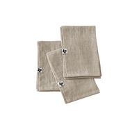 Lot de 3 Serviettes 40x40cm Lin Lavé Coloris Sable - MARGAUX - ALTOBUY Beige G