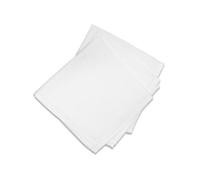 Soleil d'ocre, Alix Lot de 3 Serviettes de Table, Polyester, Blanc, 40x40 cm