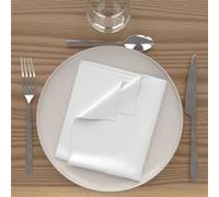 Lot de 3 serviettes de table 40x40 cm ALIX blanc, par Soleil d'Ocre Blanc G