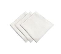 Soleil d'ocre 838754 Bella Lot de 3 Serviettes de Table Polyester Blanc 45 x 45 x 1 cm