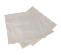 Lot de 3 serviettes de table 45x45 cm HÉLIOS Ecru 100% coton + enduction acrylique