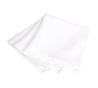 Lot de 3 serviettes de table 45x45 cm Jacquard 100% polyester LOUNGE blanc