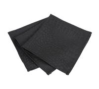 Lot de 3 serviettes de table 45x45 cm Jacquard 100% polyester LOUNGE noir