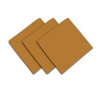 Lot De 3 Serviettes En Conton 45x45 Cm Panama Moutarde, Par Soleil D'ocre
